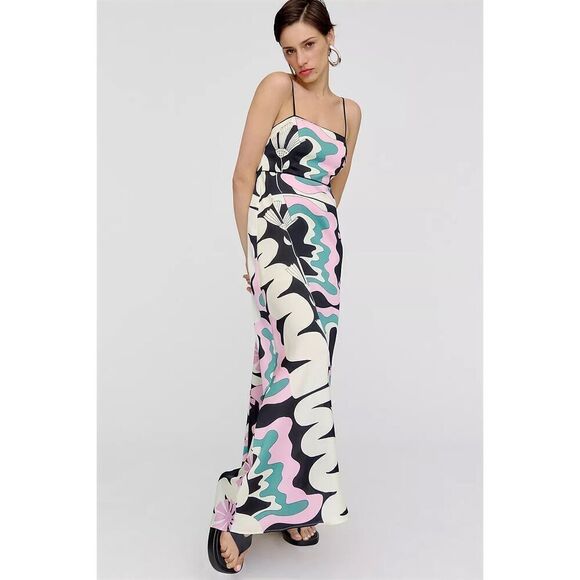 Anthropologie x Oopscool Graphic Print Dress Size S - Picture 2 of 12